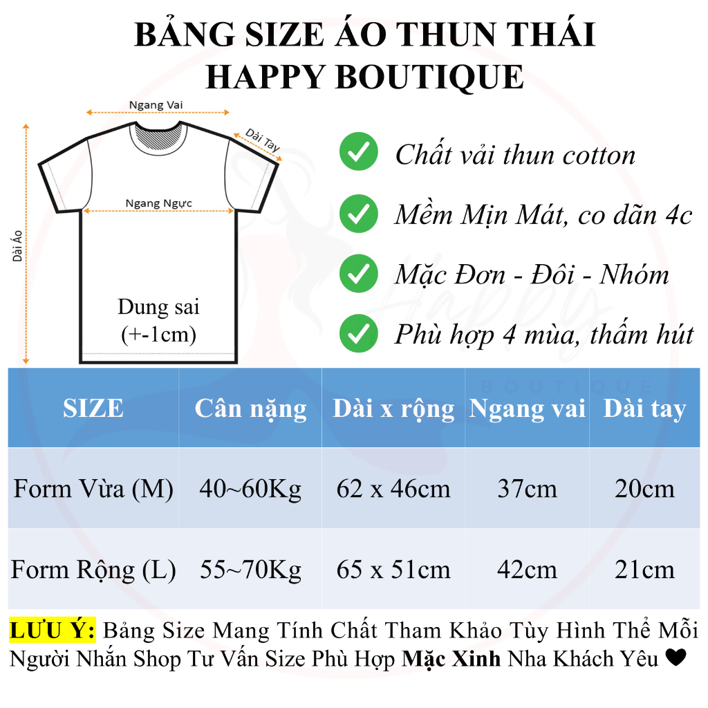 [40~70kg] Áo Thun Trơn Thái Nữ Cotton 100% [Mã A], Mặc Đôi Nhóm, Mềm Mịn Mát Co Dãn 4c Cá Tính, Độc Đáo [BASIC] | BigBuy360 - bigbuy360.vn