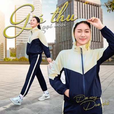 LAROMA Bộ Quần Áo Gió Nữ 2 lớp | Sọc Đơn - Thiết Kế Basic - Giữ Ấm - Cản Gió - Bền Bỉ - Co Dãn Nhẹ