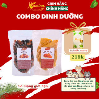  Combo 2 món Kamina xoài sấy dẻo 500g và nho khô 500g 