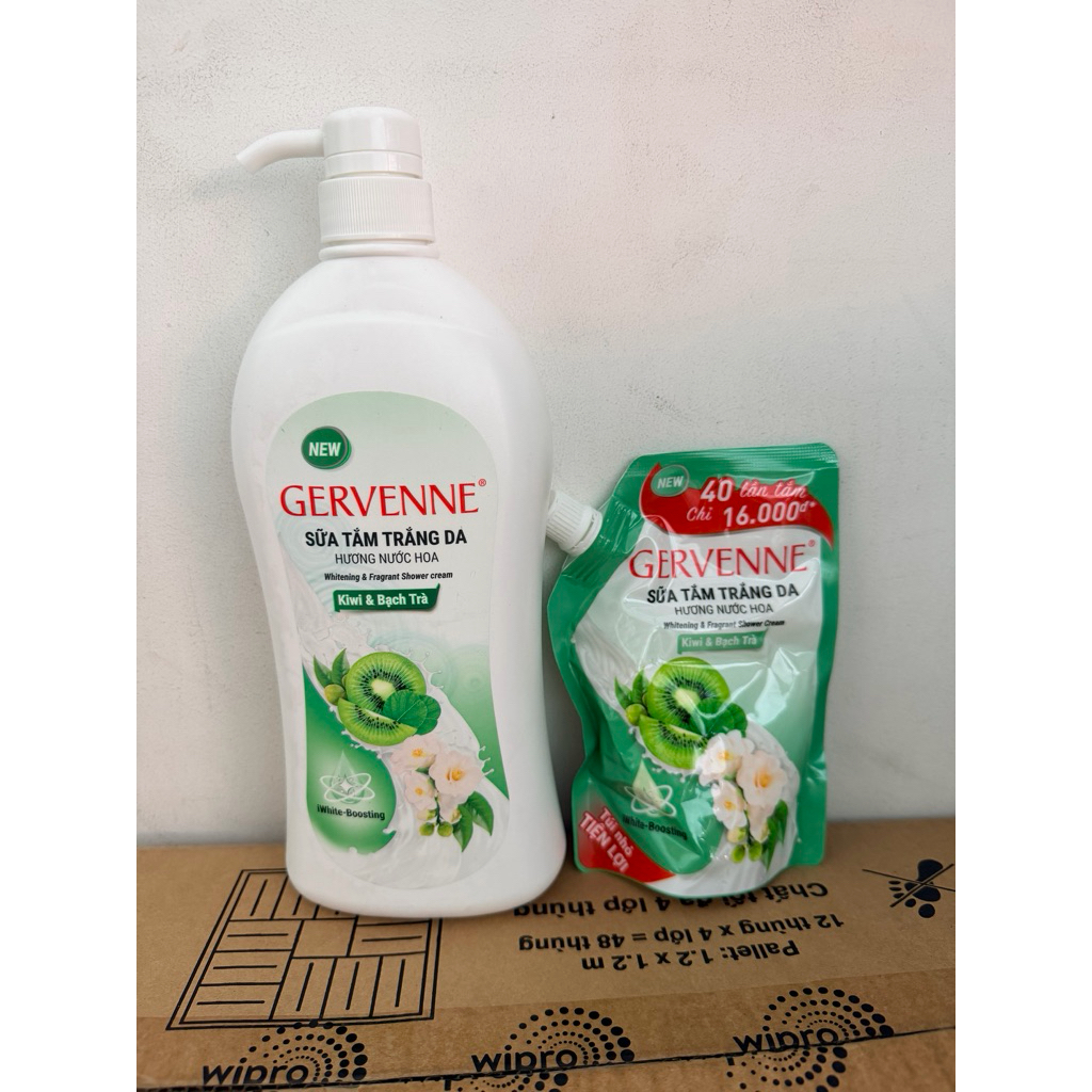 Sữa tắm Gervenne 900g  tặng túi sữa tắm 200-450G