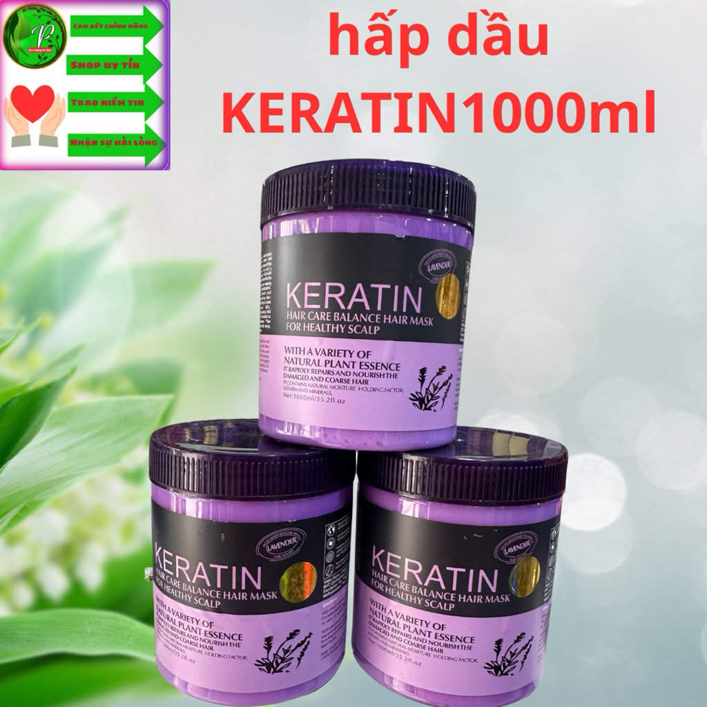 Kem Ủ Tóc KERATIN HAIR MASK 1000ML GOPERFECT Dầu Hấp Tóc, Kem Hấp Tóc Chuyên Nghiệp Dùng Trong Salon