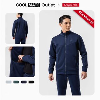   Outlet Không đổi trả  Áo Khoác Thể Thao Coolmate Fleece Track Jacket Premium giữ ấm thoáng khí 