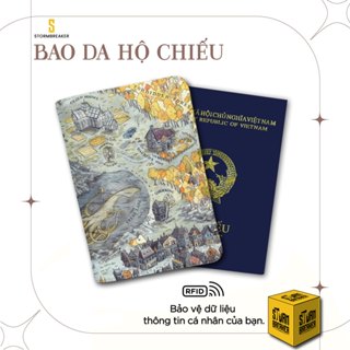  Bao Da Hộ Chiếu STORMBREAKER - Ví Đựng Passport Harry Potter Hogwarts - Thêm Tên Cá Nhân -Màu Sắc Đen-Nâu-Kem - PPT210 