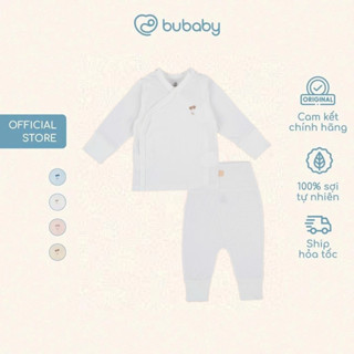 BU Baby (NB-3M) Bộ dài tay cài chéo mềm mát Bao tay chân lật Siro - BSR110809 | Quần áo chính hãng