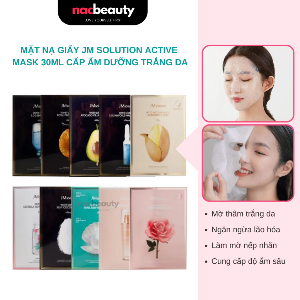Mặt nạ giấy JM Solution Mask các loại