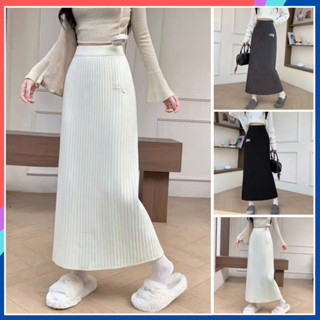  Chân váy len dáng dài co giãn bigsize lông mịn xẻ tà tôn dáng cạp thun NH01 nhiều màu mặc ở nhà đi làm đi chơi 