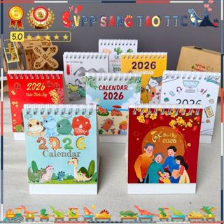  Lịch Để Bàn 2026 – Lịch Có Ngày Âm Ghi Chú Ngày Lễ Kích Thước 9x10cm 