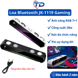  Loa Bluetooth LED RGB JK-1119 Loa Máy Tính Gaming Soundbar Để Bàn Âm Thanh Hay Bass Cực Mạnh 