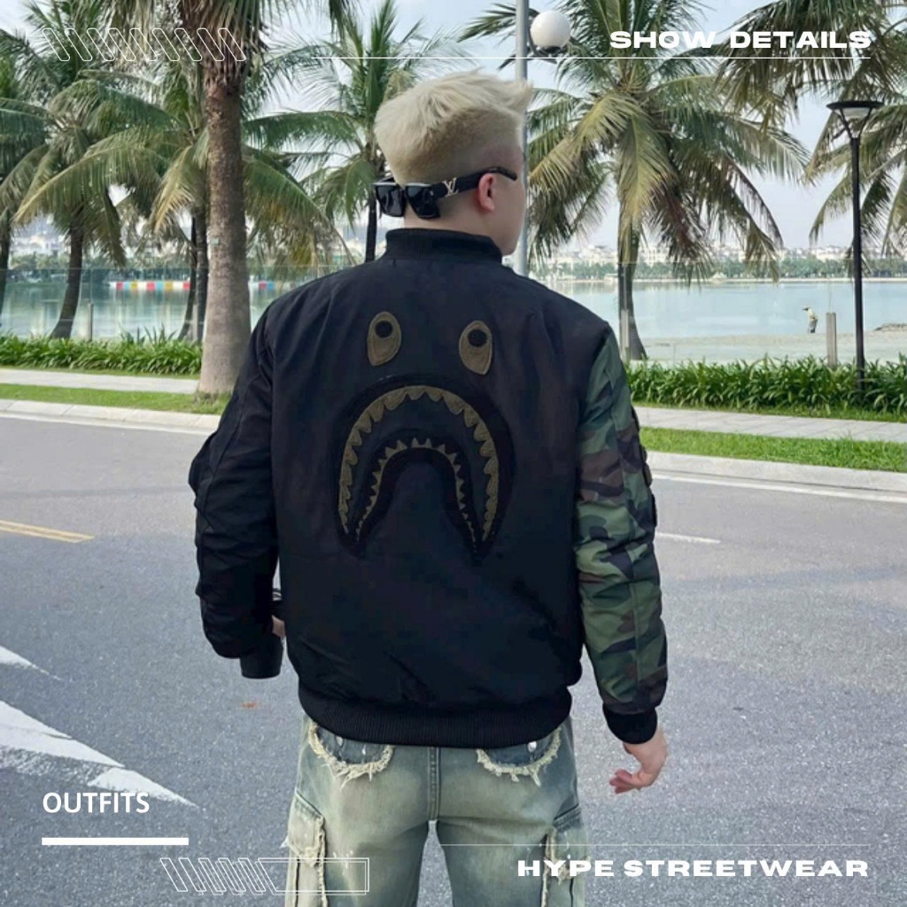 Áo khoác Bomber Bape x Undeffeated phiên bản cao cấp | HYPESTREETWEAR.