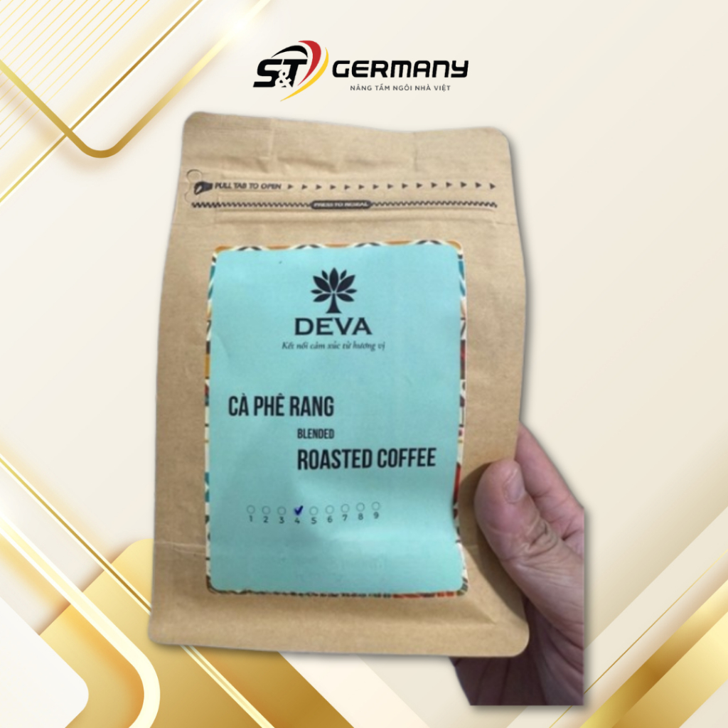 HCM Gói hạt cà phê rang mộc DEVA 250g cao cấp GermanySnT 570040
