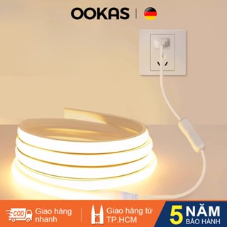  OOKAS Đèn led dây trang trí 220V ,5m,10m,20m,Chống Nước Dẻo Phát Sáng Viền Trang Trí Nội Thất 