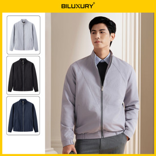  Áo Khoác Gió Nam 8AG2T040 Biluxury Chất Vải DTY Cao Cấp Chống Nhăn Chống Gió Giữ Ấm Cơ Thể 