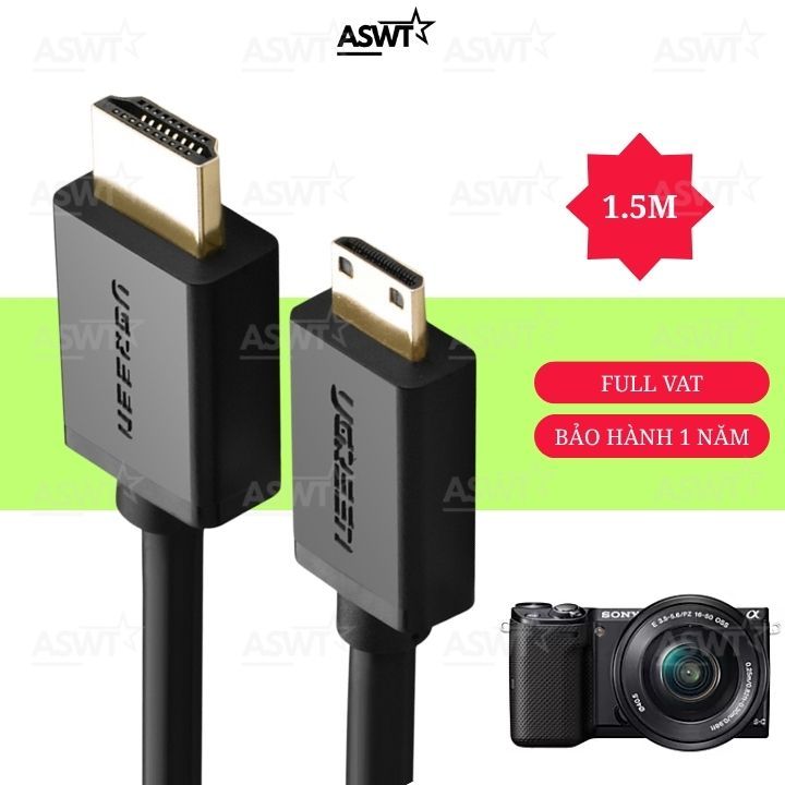 Dây livestream HDMI cho máy ảnh SONY NEX-5R NEX-5 NEX-5N NEX-3 NEX-7 dài 1.5m hỗ trợ full HD 4K- FUL
