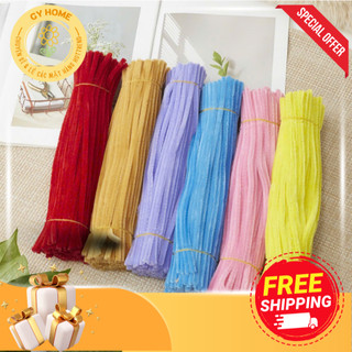   BÁN CHẠY  Kẽm Nhung Loại 1 Bó 50- 100 Sợi Giá Rẻ Hàng Chuẩn 7-8mm Tùy Màu Dùng Làm Hoa Các Đồ Handmade 