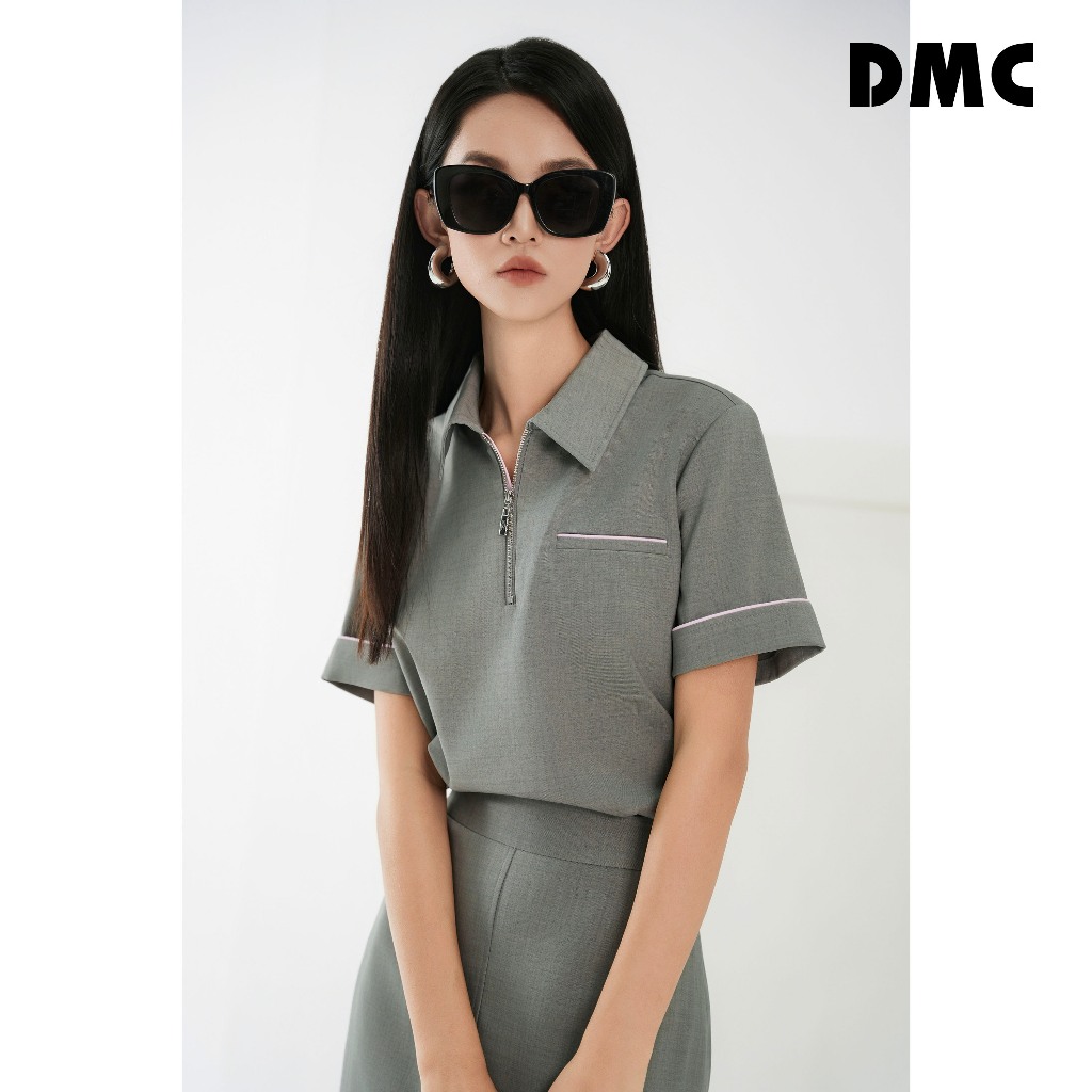 Chân váy tuytsi dáng bút chì xám DMC (Grey Tuytsi Pencil Skirt)