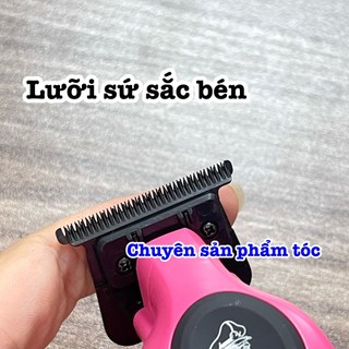 ✅ iPro Tông đơ chấn viền Barber S1088 cao cấp sắc nét 3 màu xanh đen hồng pin lithium 1600mAh