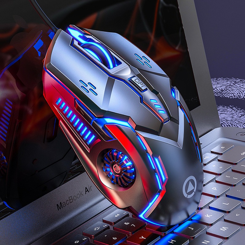 Chuột Máy Tính gaming Có Dây G5, LED RGB 7 Màu, 6 Nút Chức Năng, 4 Mức DPI 3200, Chuột Chơi Game G5
