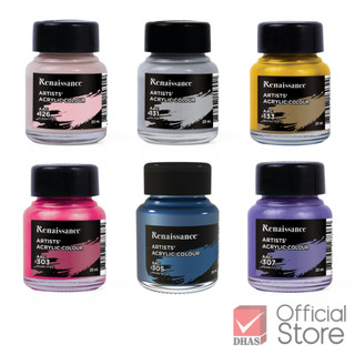 Màu Acrylic Hũ 20ml Cao Cấp Renaissance Chất Siêu Mịn Dễ Dàng Hòa Trộn Chuyên Nghiệp