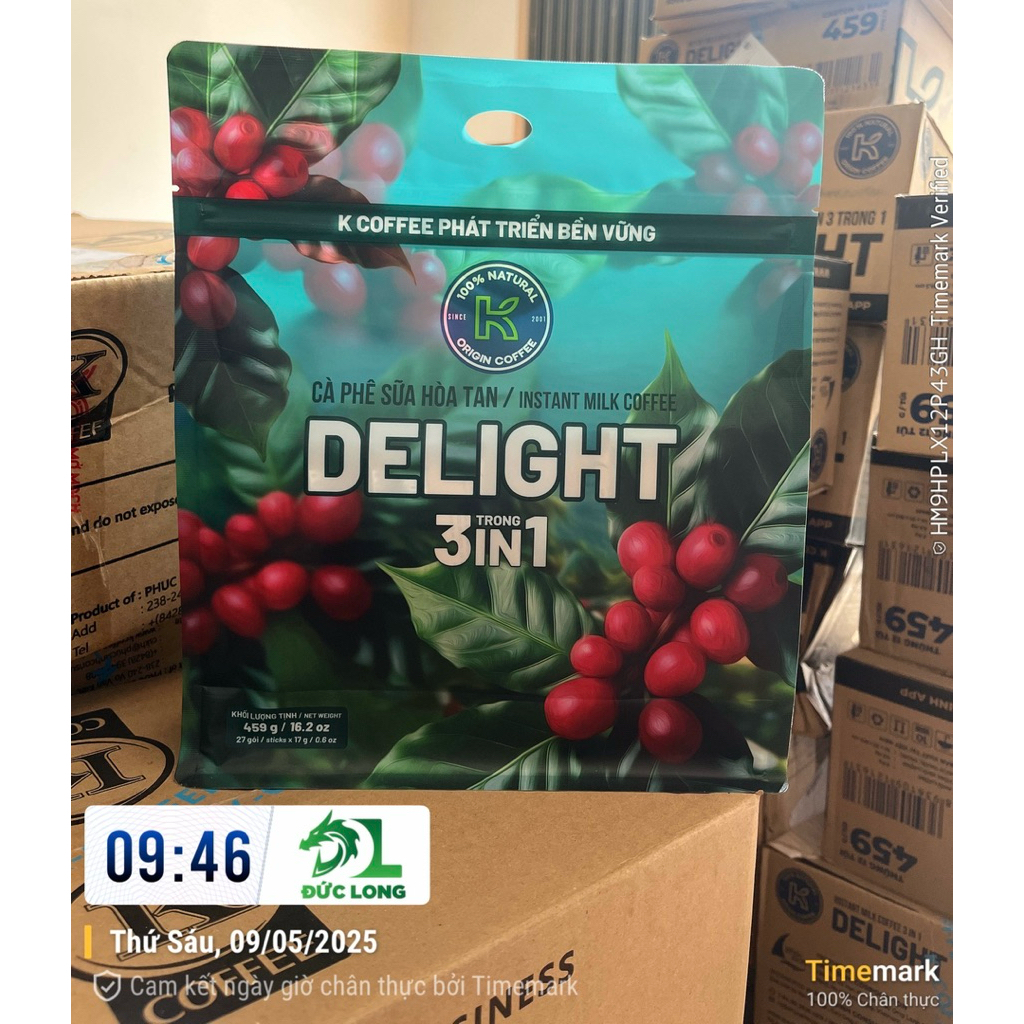 Cà Phê Sữa Hòa Tan K Delight 3in1 459g - K COFFEE