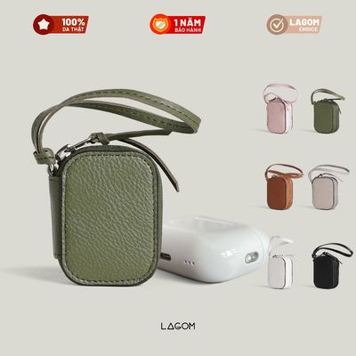 LAGOM Leather Airpods Charm - Holder da thật đựng tai nghe đa năng