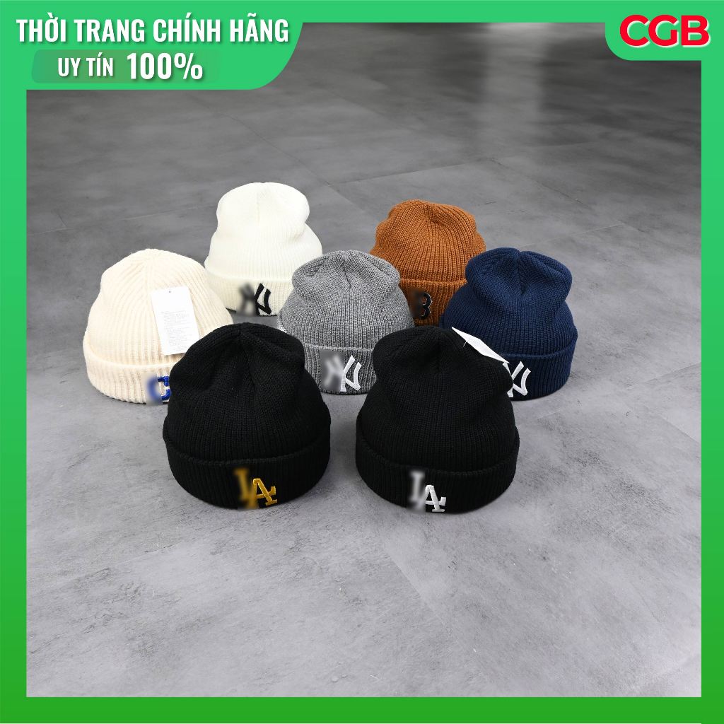(𝗖𝗵𝗶́𝗻𝗵 𝗵𝗮̃𝗻𝗴 𝗴𝗶𝗮́ 𝘁𝗼̂́𝘁 | CGB) Mũ Nón Len MLB - Unisex - Ấm Áp Du Lịch