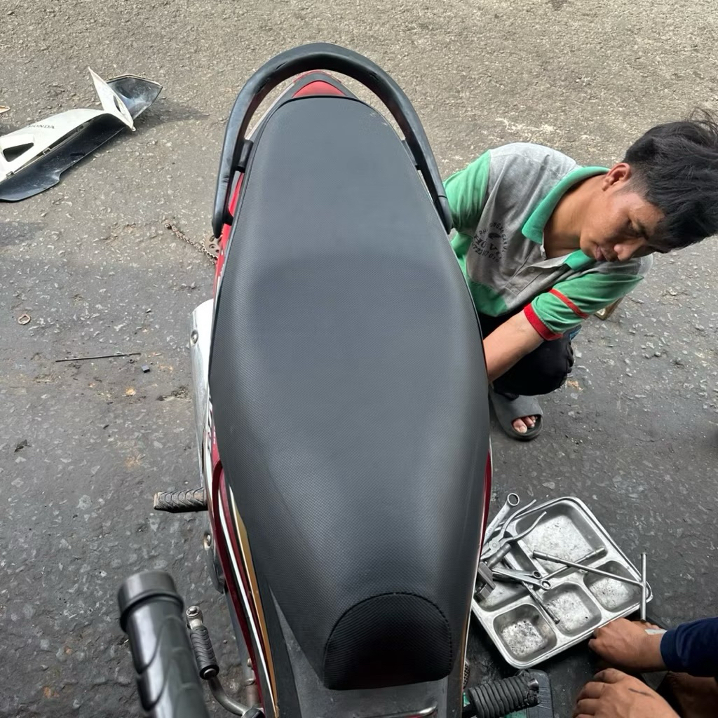 Da yên Honda Ws/Rsx 110 xăng cơ kiểu zin (sử dụng kim bọc yên)