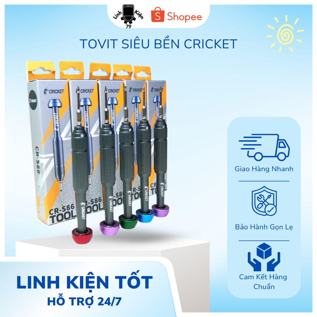 TOVIT CHÍNH HÃNG CRICKET KHÔNG TOÉT ĐẦU , Tovit Siêu Bền CRICKET Cho Các Dòng Máy Điện Thoại