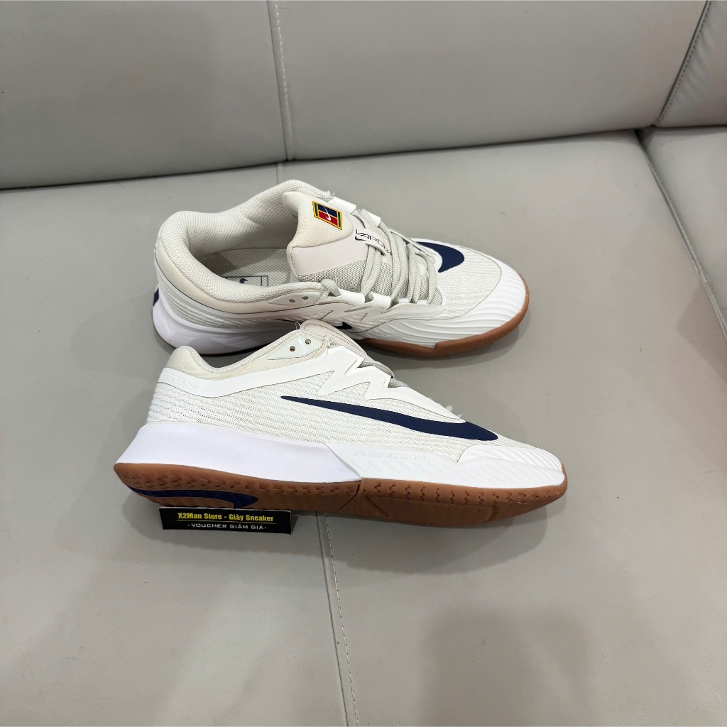 [X2Man]  Giày Thể Thao Sneaker Chuyên Pickleball Tennis Đế Êm Trợ Lực Ma Sát Tốt Chống Lật Cổ Chân Vapoor3 Đế Nâu