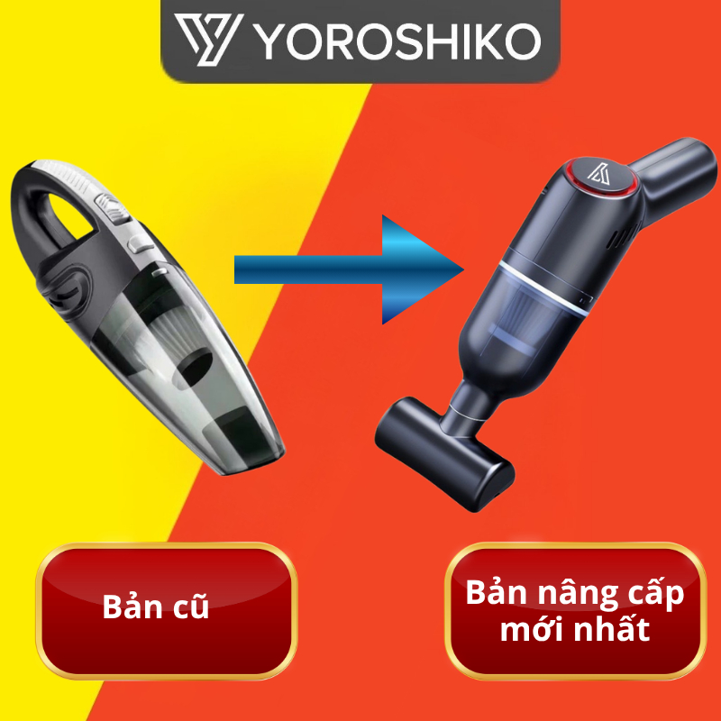 Máy hút bụi mini cầm tay Yoroshiko hút bụi giường nệm ô tô không dây lực hút 20000 Pa công xuất 120W Bảo Hành 12 Tháng | BigBuy360 - bigbuy360.vn