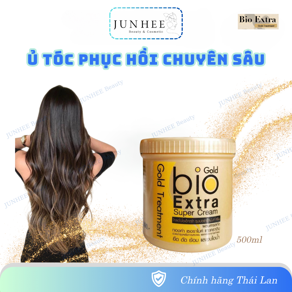 [ JUNHEE AUTH ] Ủ tóc Bio Gold Extra Super Cream dạng hũ