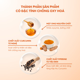 Mật Ong Curcumin Miele 250g