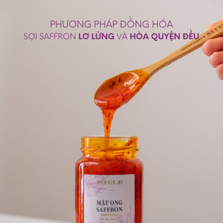 Mật Ong Saffron Miele 250g (1G Saffron, Thêm Sữa Ong Chúa)