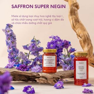 Mật Ong Saffron Miele 250g (1G Saffron, Thêm Sữa Ong Chúa)