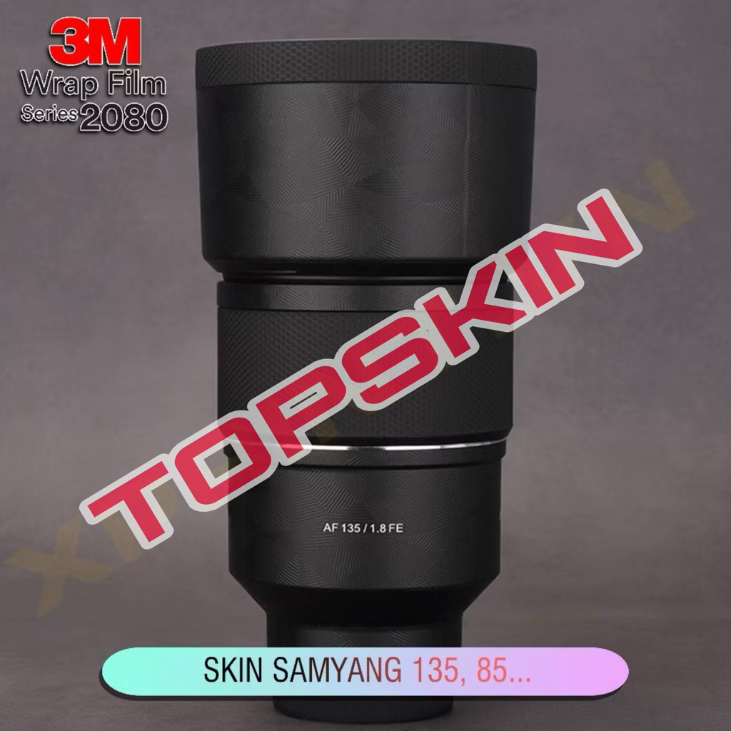 Miếng dán Skin 3M cao cấp cho ống kính máy ảnh Samyang RF 85, Samyang FE 135 F1.8, 35-150, 14-24.