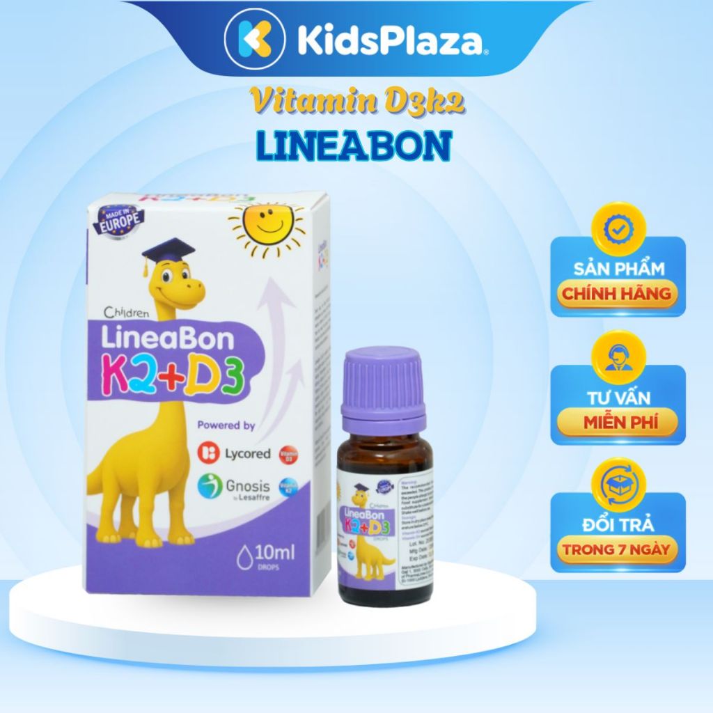 [M2] Vitamin D3K2 Lineabon Drops CHÍNH HÃNG - KidsPlaza