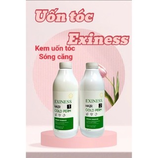 Kem Uốn  Ép Tóc exiness 500ml chuyên salon ,barber sóng căng mềm mượt