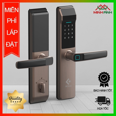 Khoá cửa thông minh dành cho cửa gỗ, cửa thép chống cháy KITOS KT G302 PRO