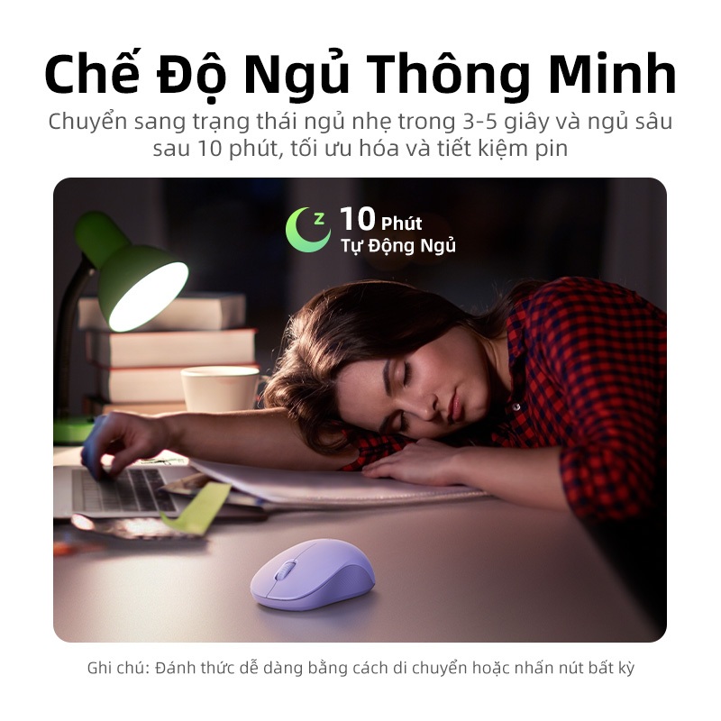 Chuột không dây UGREEN 4000DPI 3 nút im lặng 2.4G với đầu thu Mini USB Cài đặt DPI 4 cấp độ Bluetooth Chế độ kép | BigBuy360 - bigbuy360.vn