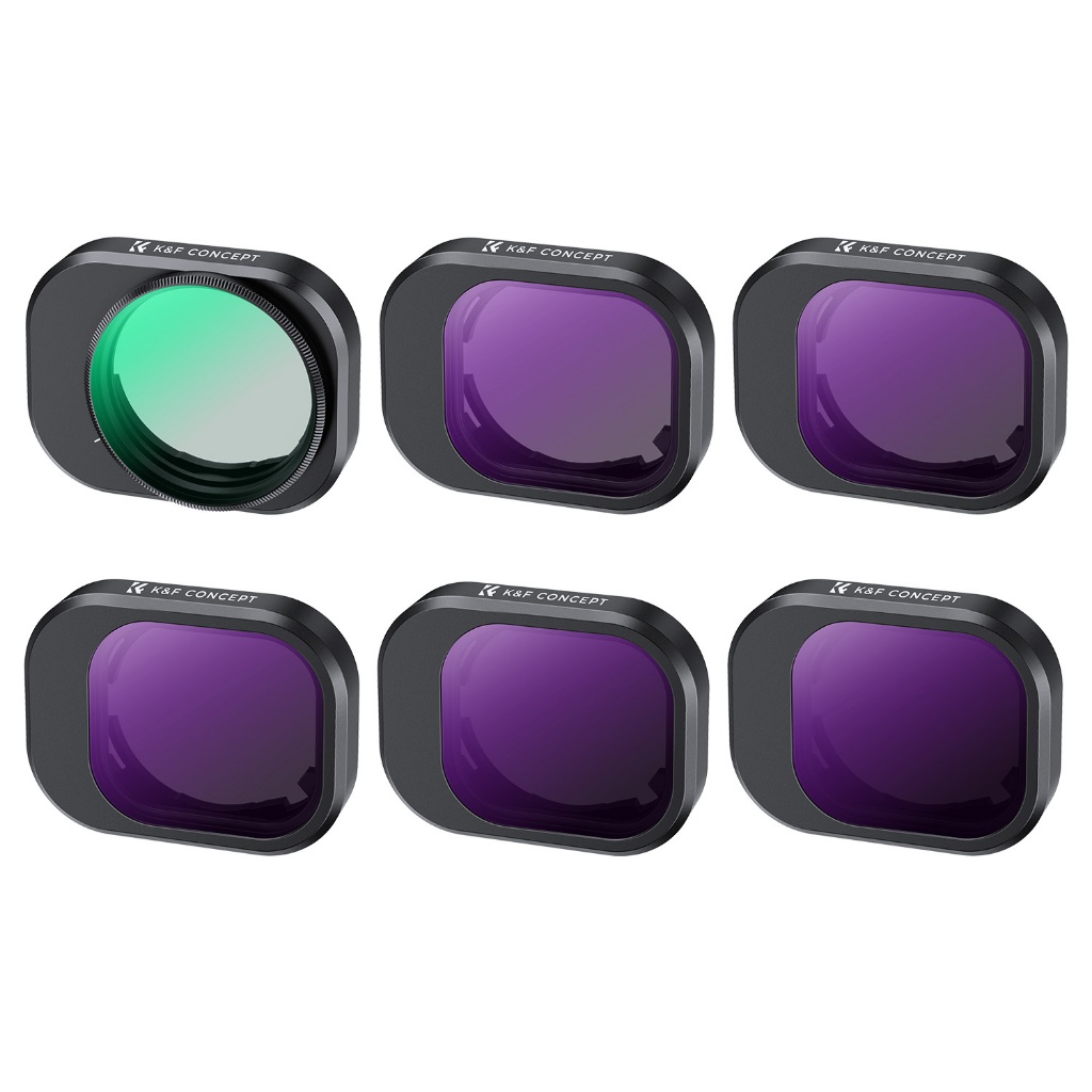 K&F CONCEPT Bộ 6 Lọc ND cho DJI Mini-4 Pro (CPL+ND8+ND16+ND32+ND64+ND128)