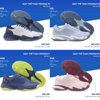 Giày thể thao chơi pickleball, cầu lông , tennic PROMAX PI89 thiết kế sang trọng, chất liệu cao cấp bấm sân, nhẹ, bền