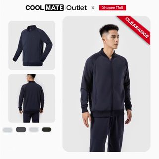   Outlet Không đổi trả  Áo Khoác Coolmate Thể Thao Thu Đông Track Jacket cổ Rib chống nhăn giữ form tốt 