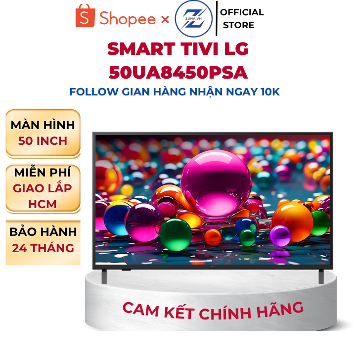 Tivi UHD 4K LG 50 inch 50UA8450PSA - Bảo hành 24 tháng