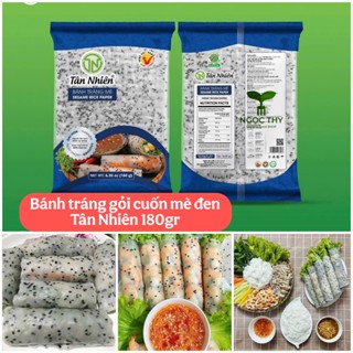  Bánh tráng mè đen dùng làm gỏi cuốn Tân Nhiên xấp 180gr 