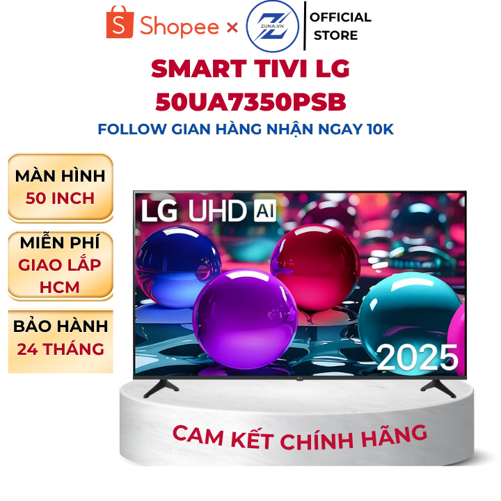 Tivi UHD 4K LG 50 inch 50UA7350PSB - Bảo hành 24 tháng