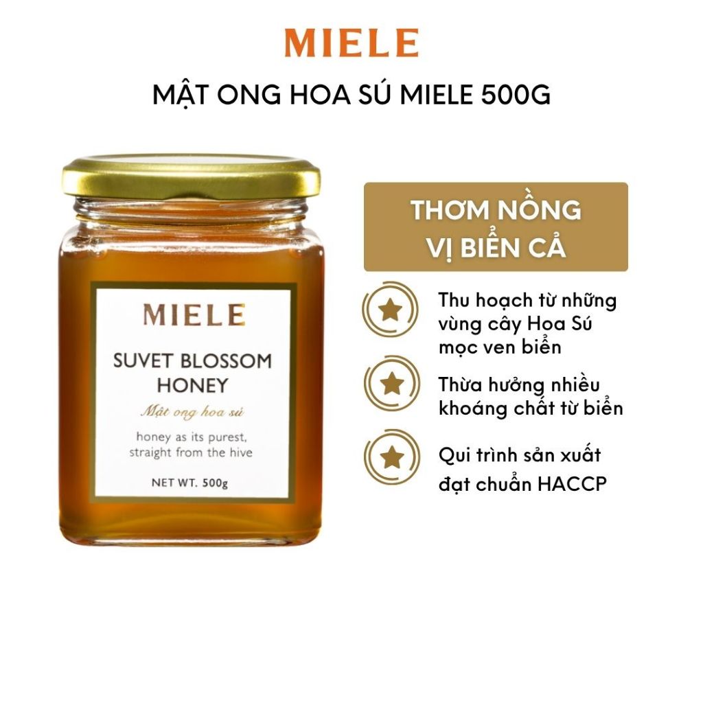 Mật Ong Hoa Sú Miele 500g