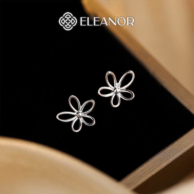 Bông tai nữ mini chuôi bạc 925 Eleanor Accessories hình hoa phụ kiện trang sức khuyên tai 10760