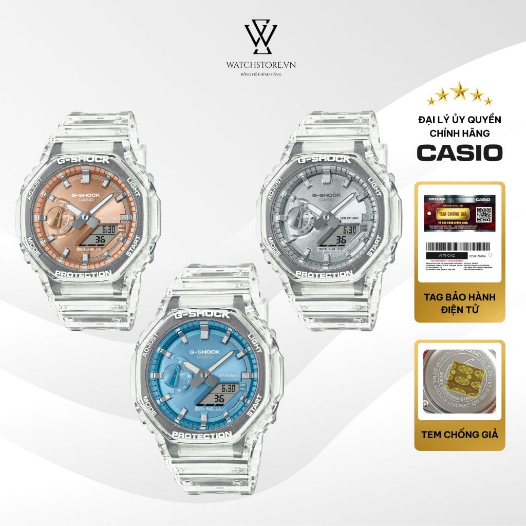 Đồng hồ Casio G-Shock GA-2100BM Size 45.4mm Vỏ Carbon Mặt kính khoáng Chính Hãng