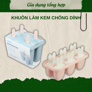  Khuôn làm kem kari inochi nhựa kem que cho bé dễ dàng tách kem ra khỏi vỉ 
