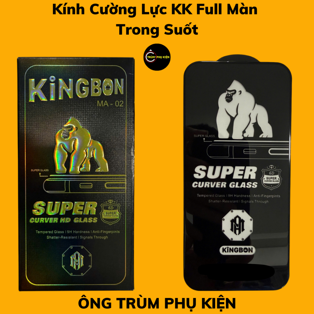 Cường Lực KK3D Full Màn Trong Suốt Cho IPhone 6splus/7/7plus/8/8plus/x/xs/11/12/13/14/15/16/17/pro/promax