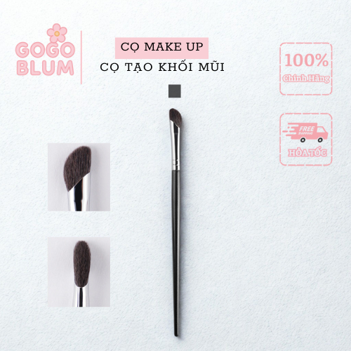 Cọ quạt đánh khối và bắt sáng mũi Cọ Khối Cọ Xéo Đánh Khối Mũi Đầu Vát Dẹt Lông Mềm Dễ Sử Dụng